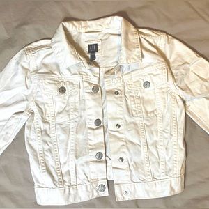 GAP KIDS White Denim Jacket - Sz. L Regular